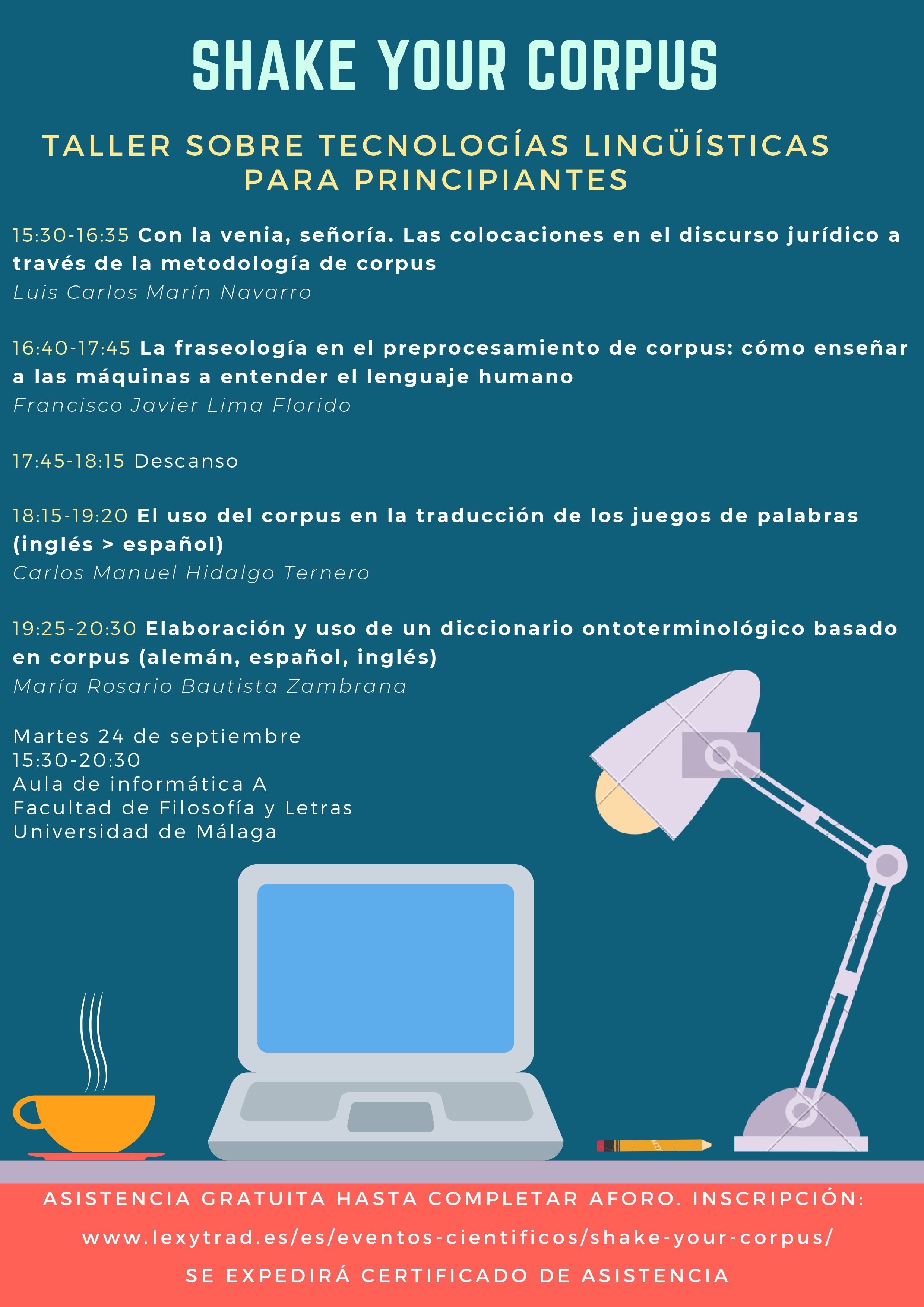 Shake Your Corpus: taller sobre tecnologías lingüísticas para principiantes