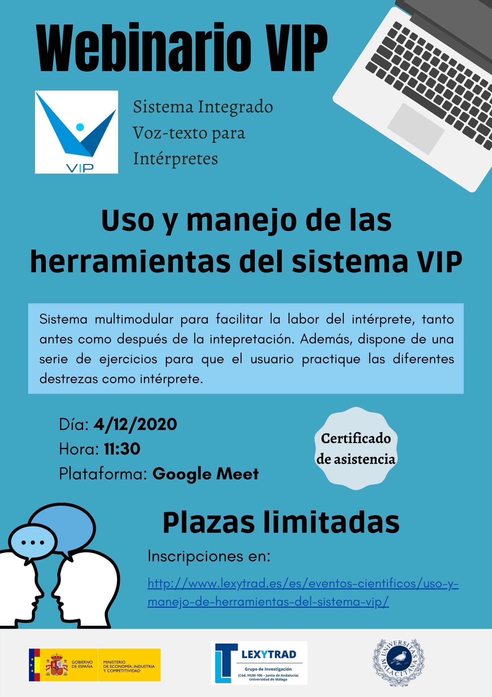 Uso y manejo de las herramientas del sistema VIP