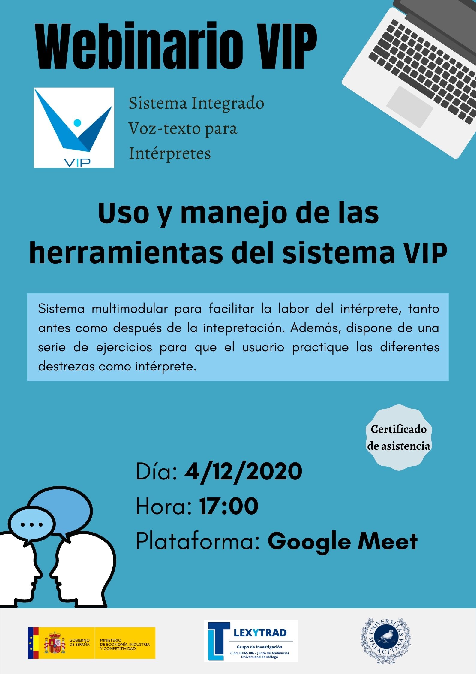 Uso y manejo de las herramientas del sistema VIP