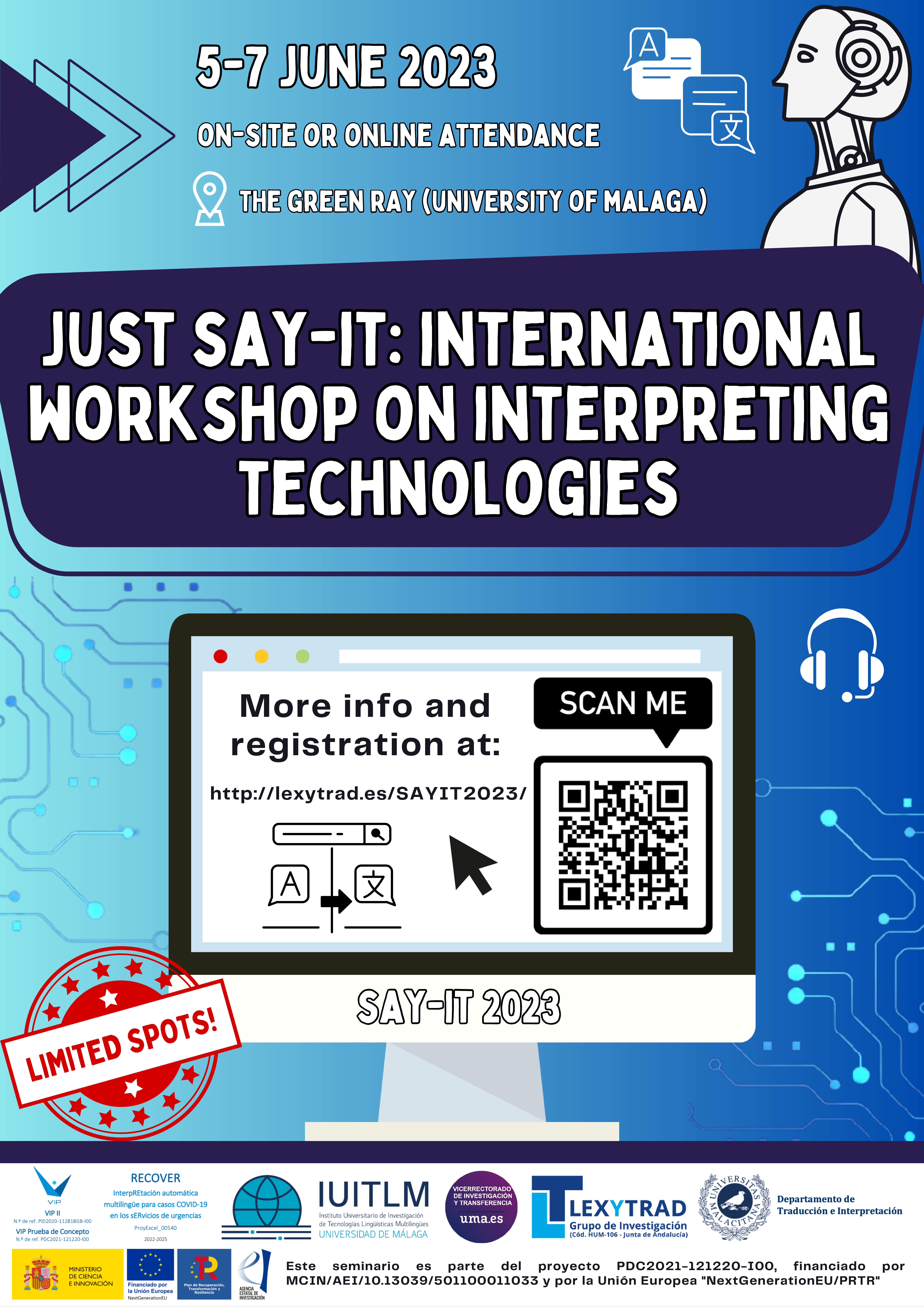 SAY-IT: International Workshop on Interpreting Technologies